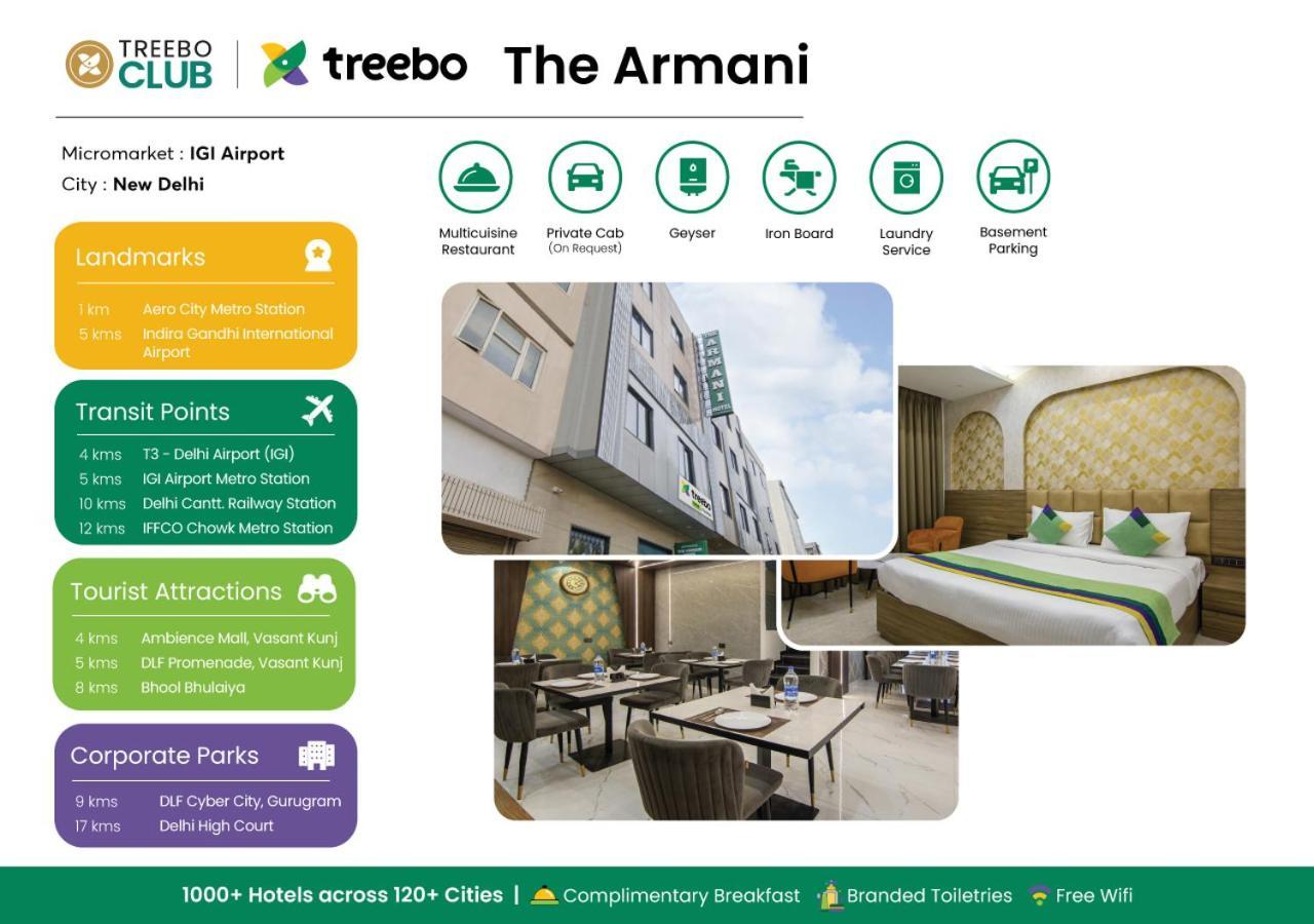 Hotel Treebo The Armani Near Igi Airport à New Delhi Extérieur photo